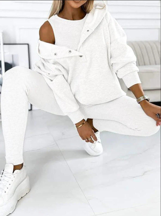 Sweatshirt Femme Oversize Casual - Coton & Boutons