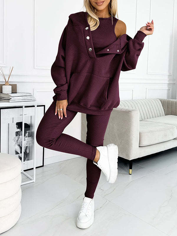Sweatshirt Femme Oversize Casual - Coton & Boutons