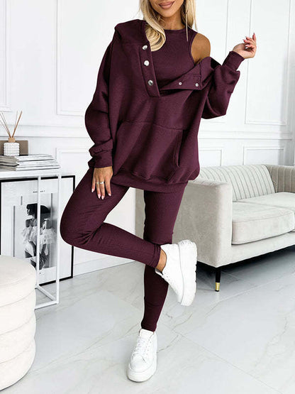 Sweatshirt Femme Oversize Casual - Coton & Boutons