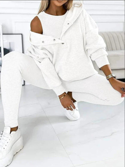 Sweatshirt Femme Oversize Casual - Coton & Boutons